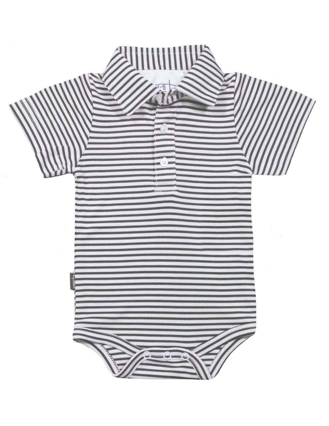 Carson Infant Boys' Short Sleeve Polo Onesie - Soft Cotton Baby Bodysuit for 0-24 Months - Perfect for Playtime, Daycare & Family Photos