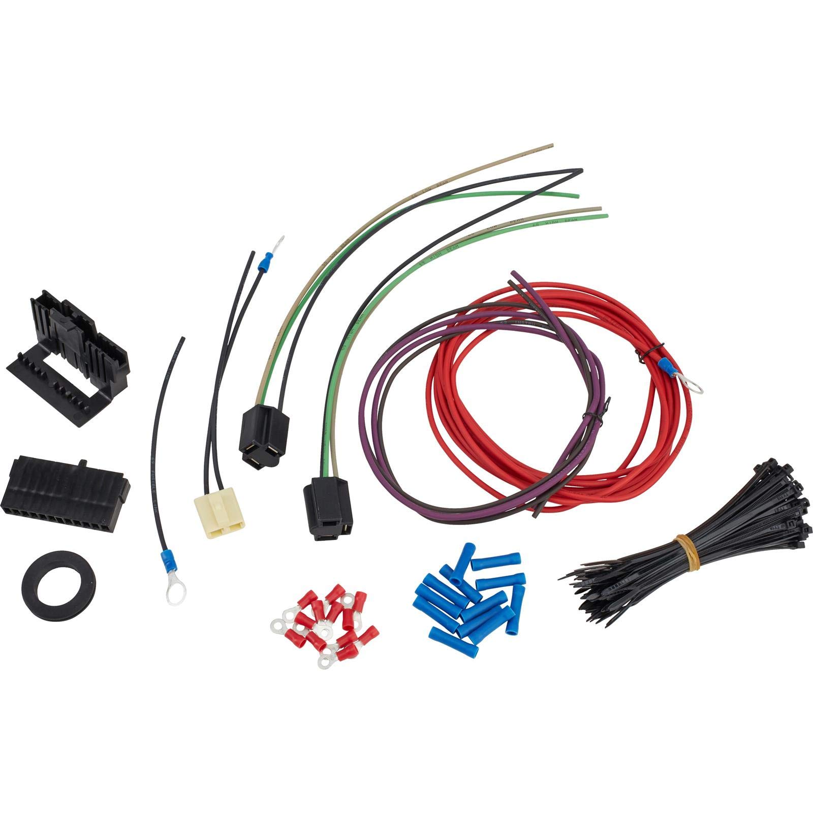 12-Circuit Universal Aftermarket Wiring Harness & 125-Piece Grommet Kit for Car Audio, Lighting & Electrical Upgrades - Perfect for DIY Auto Installations & Vehicle Customization