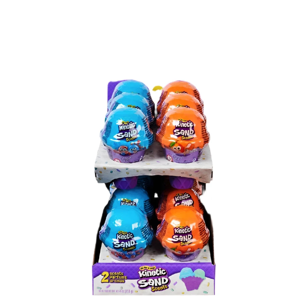 Kinetic Sand Ice Cream Cone Playset - 3 Assorted Colors for Sensory Play, Kids Birthday Gifts & Stress Relief | Fun Indoor Activity for Toddlers & Preschoolers