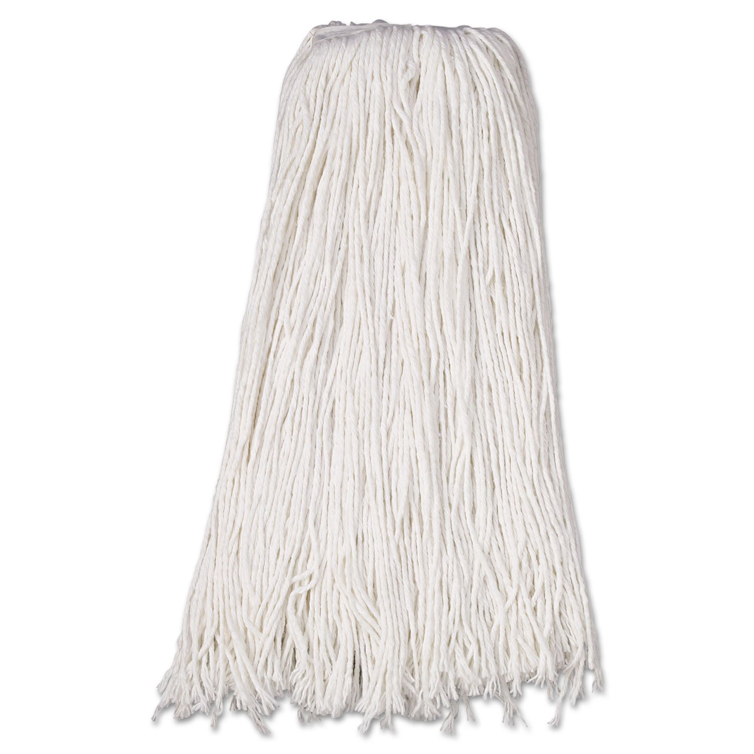 Boardwalk BWK232R Premium Standard Mop Head - 32oz Rayon Fiber, White (12/Carton) - Ideal for Home Cleaning, Kitchen, Bathroom & Hard Floors