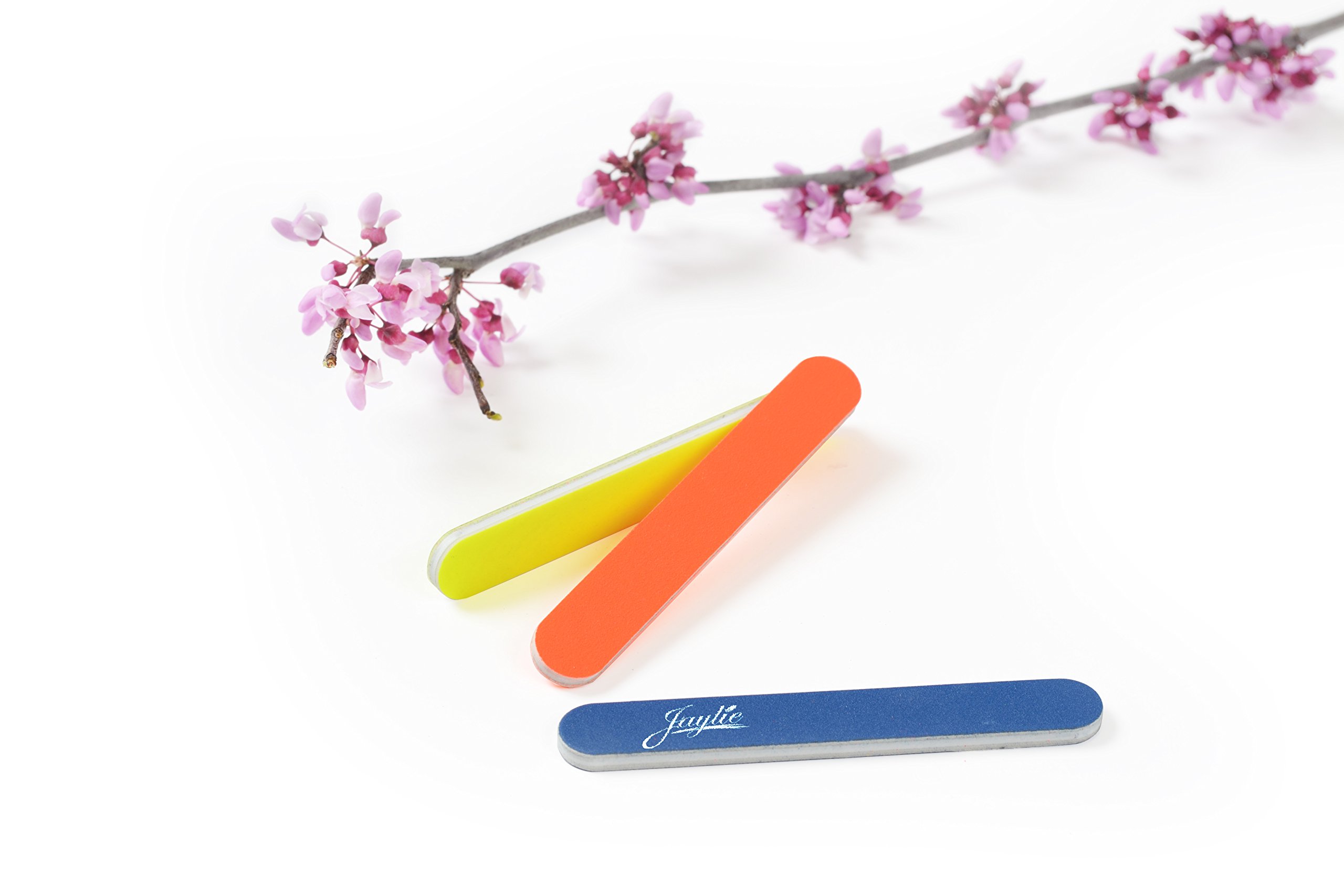 Premium Mini Nail Files & Buffers Set - 50 Pack Colorful Salon Boards (3.5