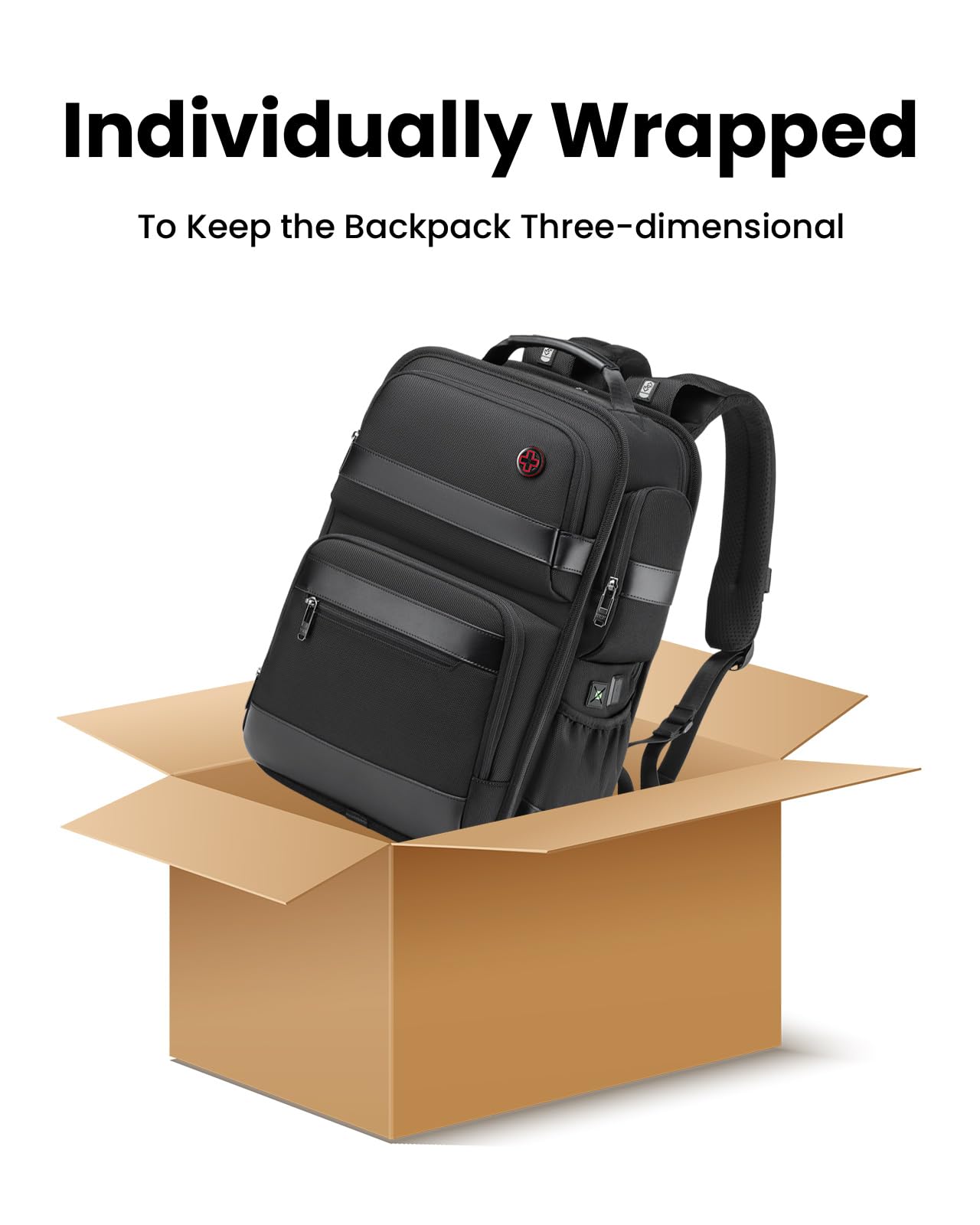 **CROSSGEAR 16 Inch Business Laptop Backpack for Men - Water Resistant USB Charging Travel Backpack, Airplane Carry-On & Office Commuter Daypack - Perfect for Work, Travel & Daily Use**