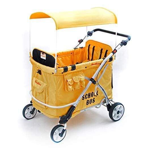 Wonderfold Wagon MJ06 4-in-1 Quad Stroller Wagon - 4 Seat All-Terrain Baby Stroller & Utility Cart for Beach, Park, Shopping & School Bus Rides