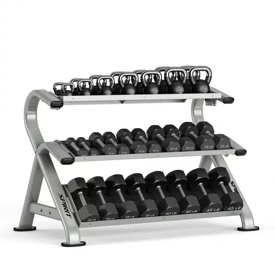 ST800DR3 Adjustable Dumbbell Rack - Heavy Duty Home Gym Equipment for Weight Training & Strength Workouts - Perfect for Garage, Basement, or Home Fitness Studio