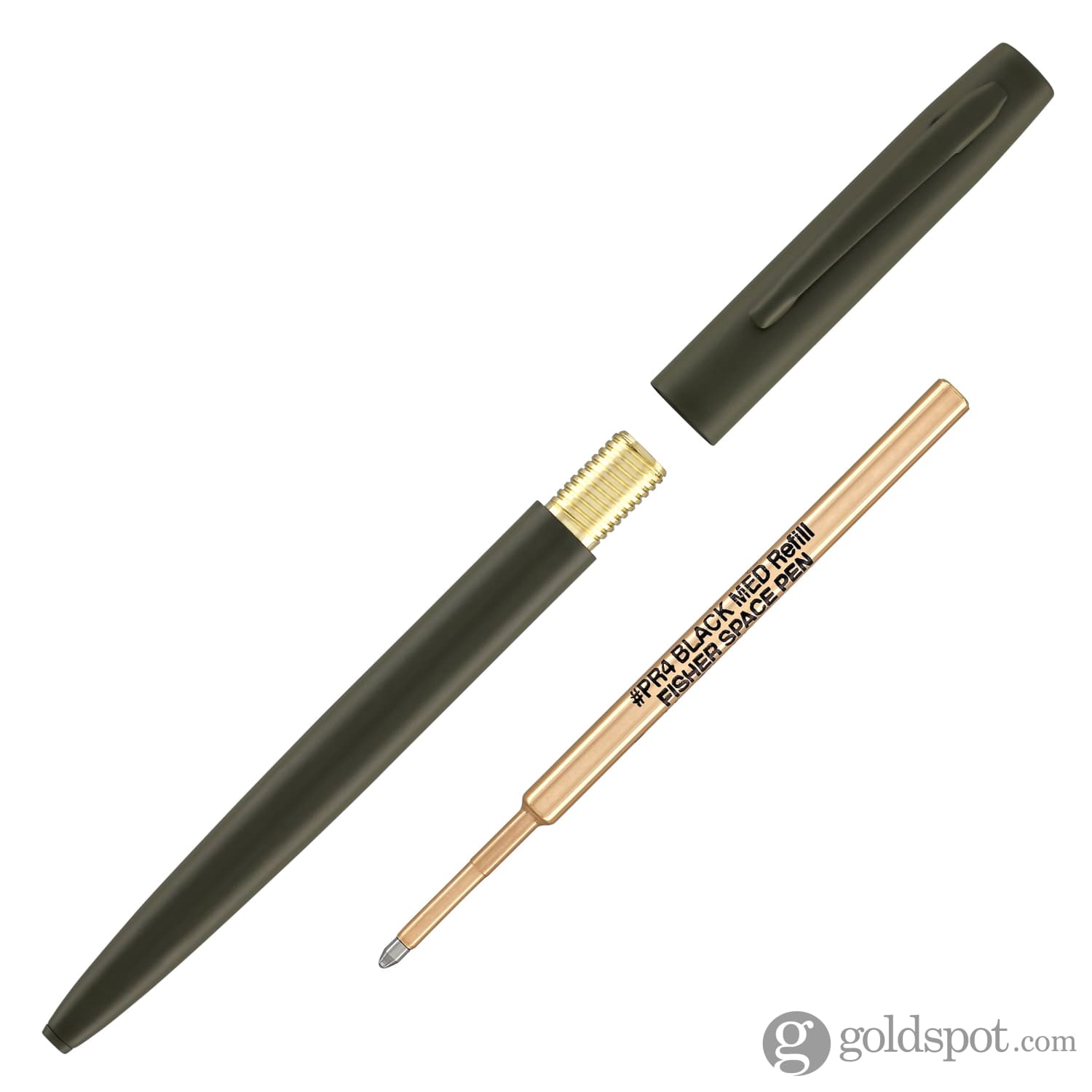 Fisher Space Pen Cerakote® Cap-O-Matic Ballpoint Pen - Olive Drab Green | EDC Writing Tool for Outdoor, Office & Everyday Use
