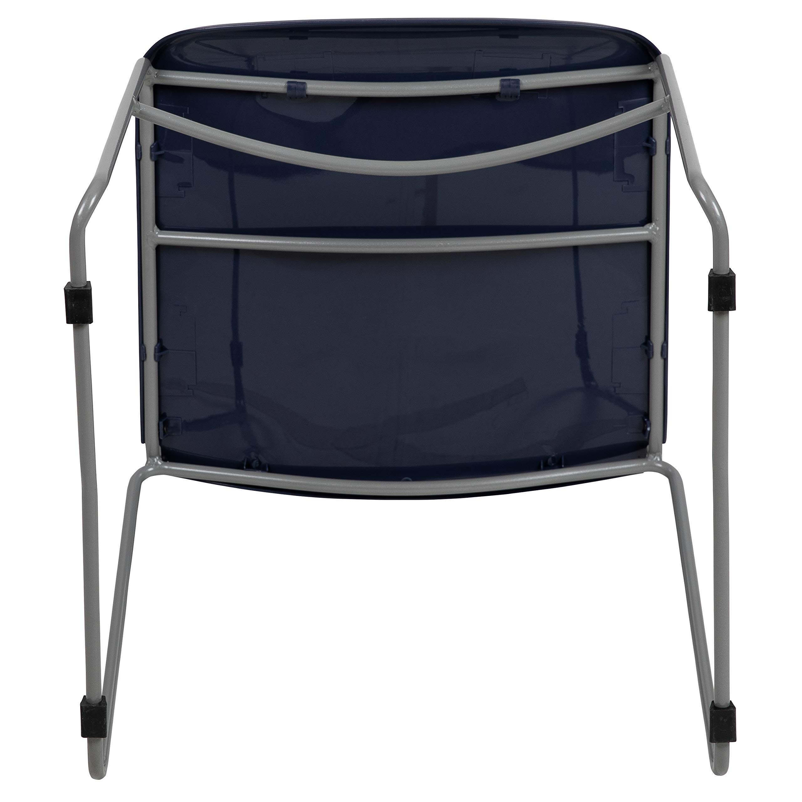 Navy Blue Ultra-Compact Stackable Chair - Folding School Chair for Classroom, Office Guest Chair & Student Desk Chair - Perfect for Small Spaces, Dorm Rooms & Conference Areas