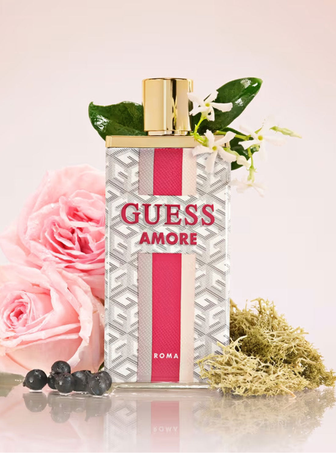 GUESS Amore Rome Eau De Toilette for Women - 100ml Perfume Spray, Floral Fruity Fragrance with Notes of Bergamot, Jasmine & Vanilla - Perfect for Date Night, Office & Special Occasions