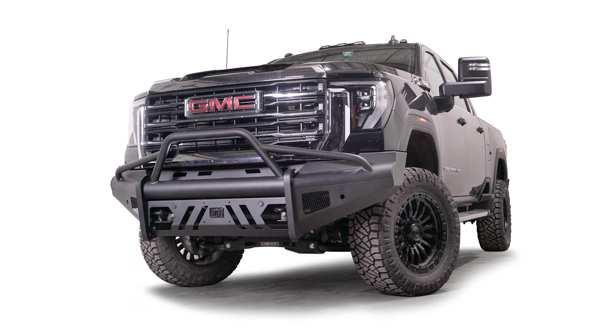2024 GMC 2500/3500 Heavy Duty Black Steel Elite Front Bumper - Off-Road Protection & Stylish Upgrade for Trucks