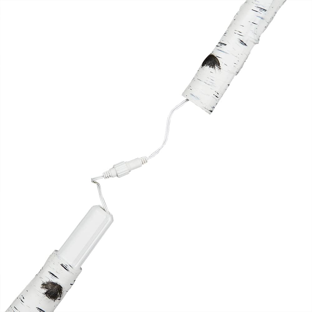 LITBLOOM 8FT Birch Tree with 240 LED Lights - Indoor/Outdoor Christmas Decor for Living Room, Bedroom, Patio & Garden