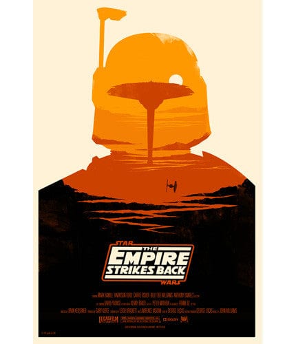 The Empire Strikes Back - Star Wars Classic Movie Poster - Perfect for Home Theater Decor & Sci-Fi Fan Collections