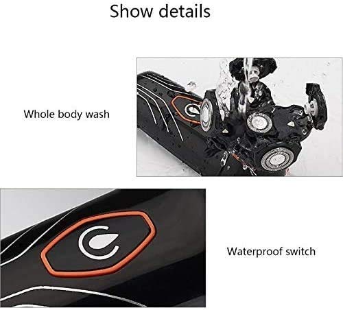 Rechargeable Rotary Electric Shaver for Men - Close Shave Beard Trimmer & Bald Head Haircut Machine | Cordless Wet/Dry Use for Travel, Home & Gym