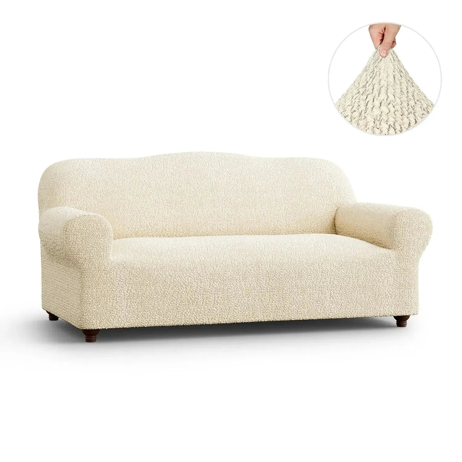 3-Seater Sofa Slipcover - Mille Righe Collection | Stretchable Furniture Protector for Living Room, Bedroom & Office | Easy Washable Couch Cover for Pets & Kids