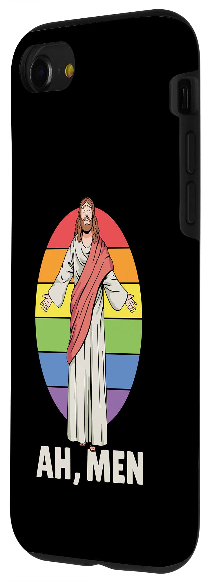 iPhone SE (2020)/7/8 LGBT Pride Rainbow Jesus Christian Phone Case - Durable Protective Cover for Gay Pride, Religious Faith & Everyday Use
