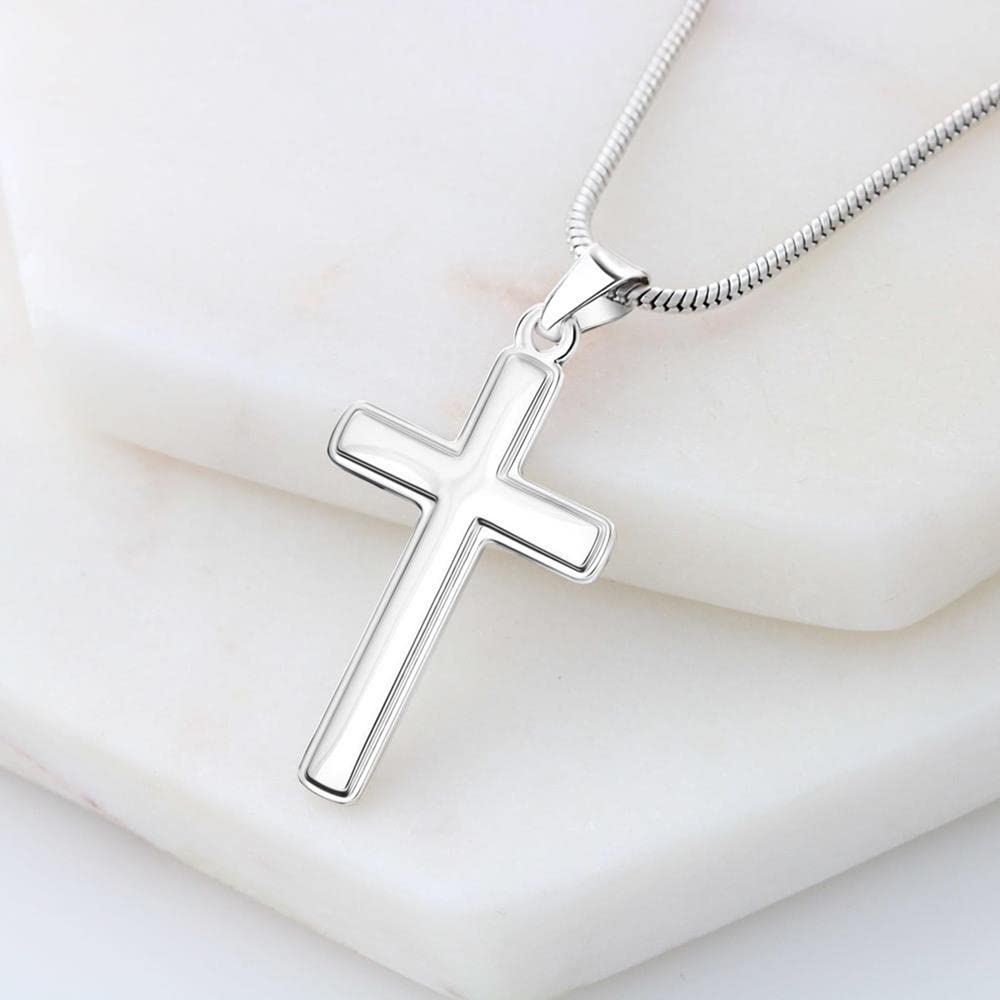 Father of The Bride Cross Necklace - Elegant Wedding Gift for Dad, Thank You Present from Bride - Perfect for Wedding Day, Father's Day & Special Occasions