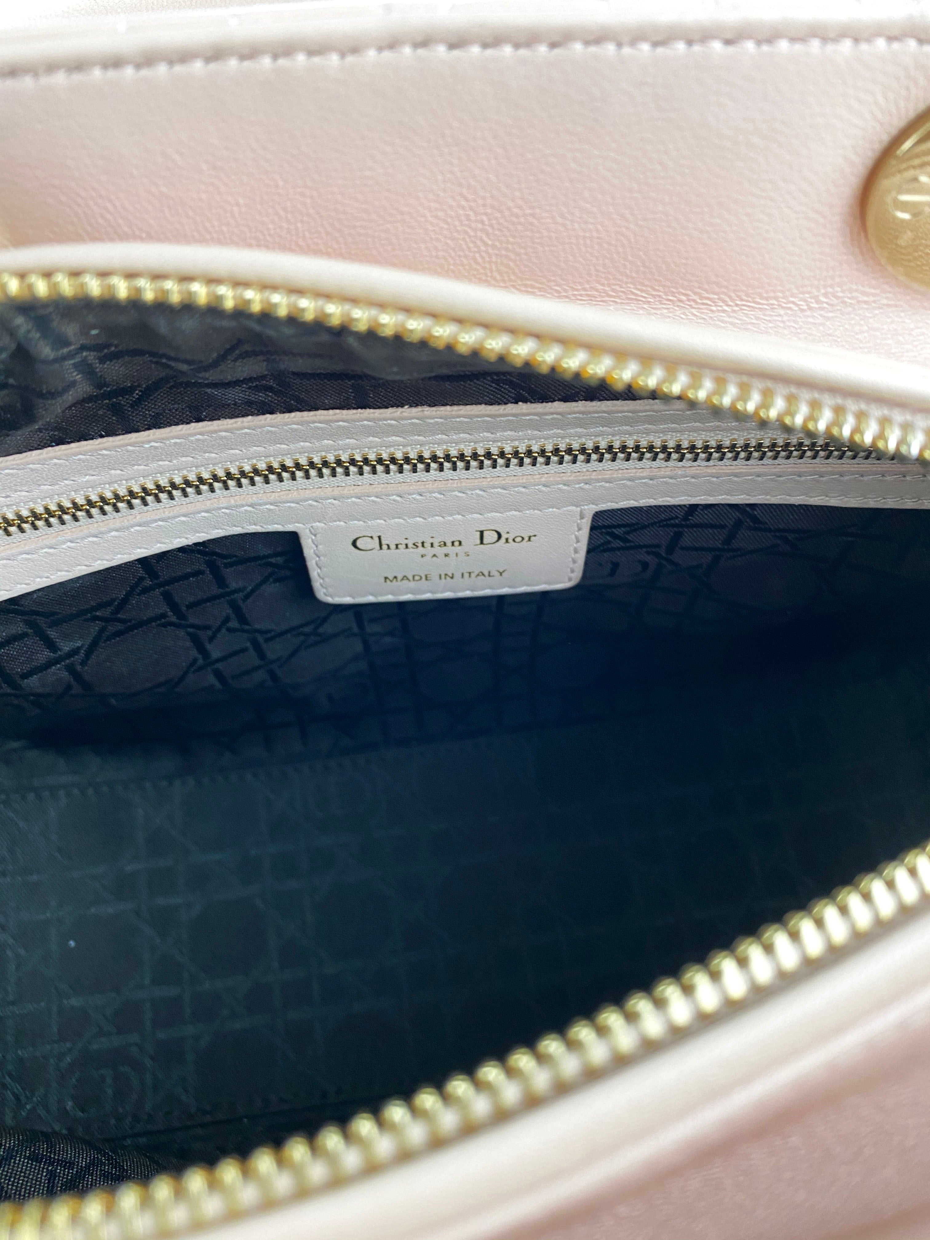Dior Medium Pink Lady Dior Handbag - Luxury Designer Shoulder Bag for Women | Perfect for Parties, Weddings & Special Occasions
