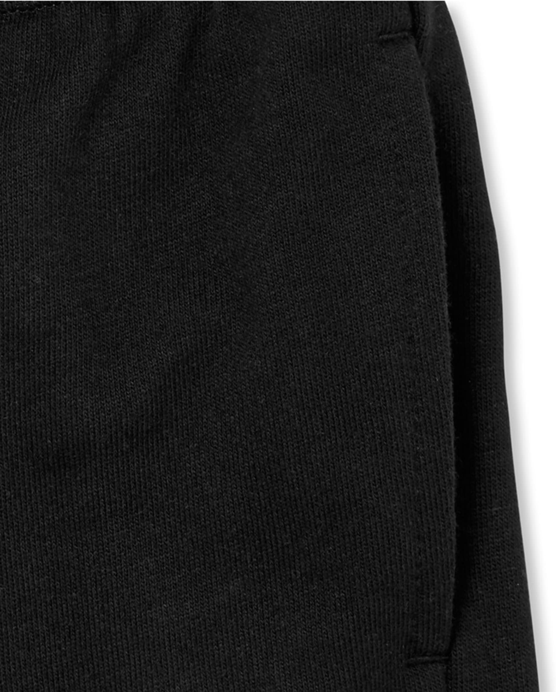 The Children's Place Boys' French Terry Casual Shorts 3-Pack - Black, X-Small US | Soft & Comfortable Playwear for Toddlers, Perfect for Daycare, Playdates & Summer Activities