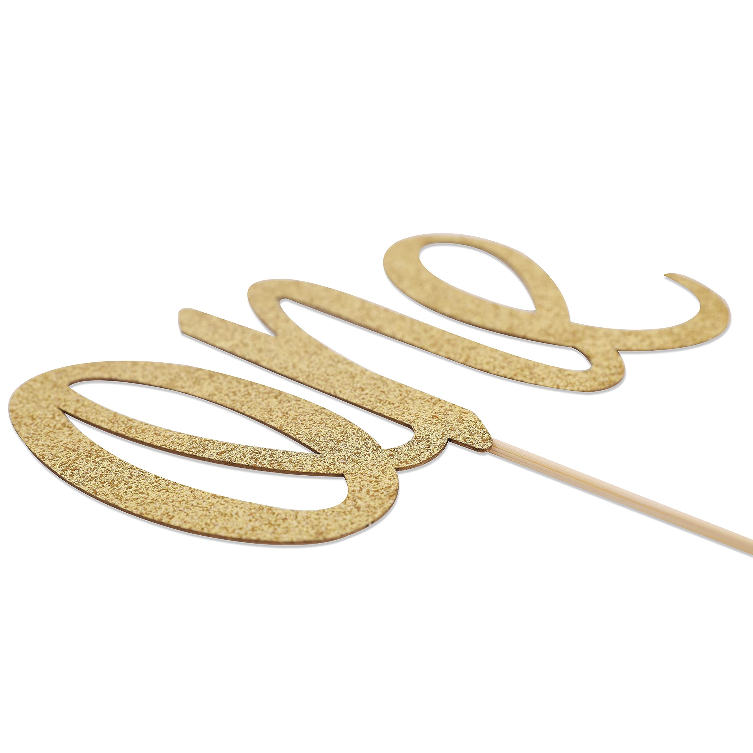Gold Glitter 'ONE' Cake Topper for 1st Birthday - Photo Prop & Smash Cake Decoration | Perfect for Baby's First Birthday Party, Cake Smash Photo Shoot, and Celebration Decor