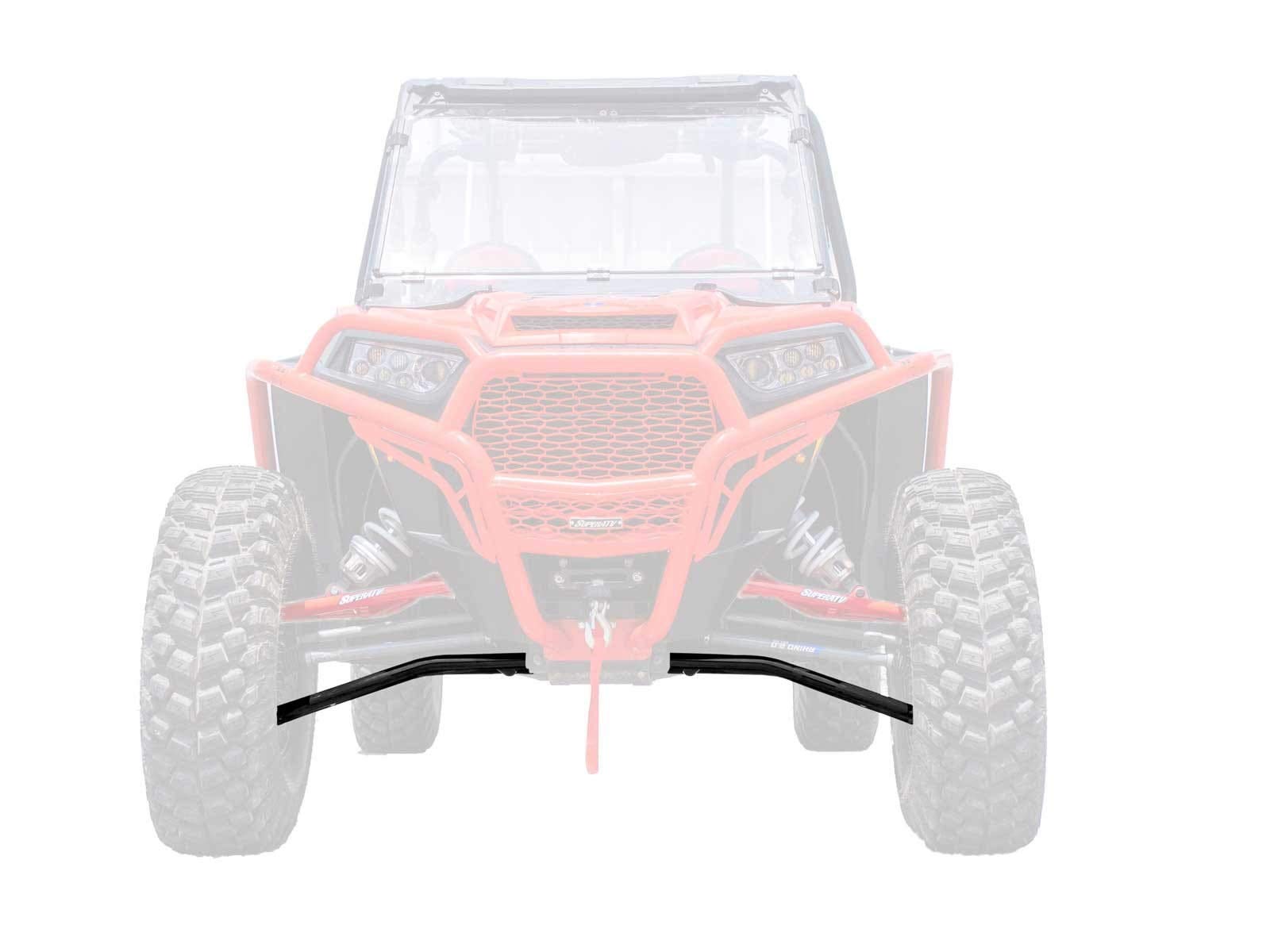 SuperATV Heavy-Duty Lower High Clearance A-Arms for 2014+ Polaris RZR XP 1000 & XP 4 1000 | Non-Adjustable Black Off-Road Suspension Upgrade | 1.25