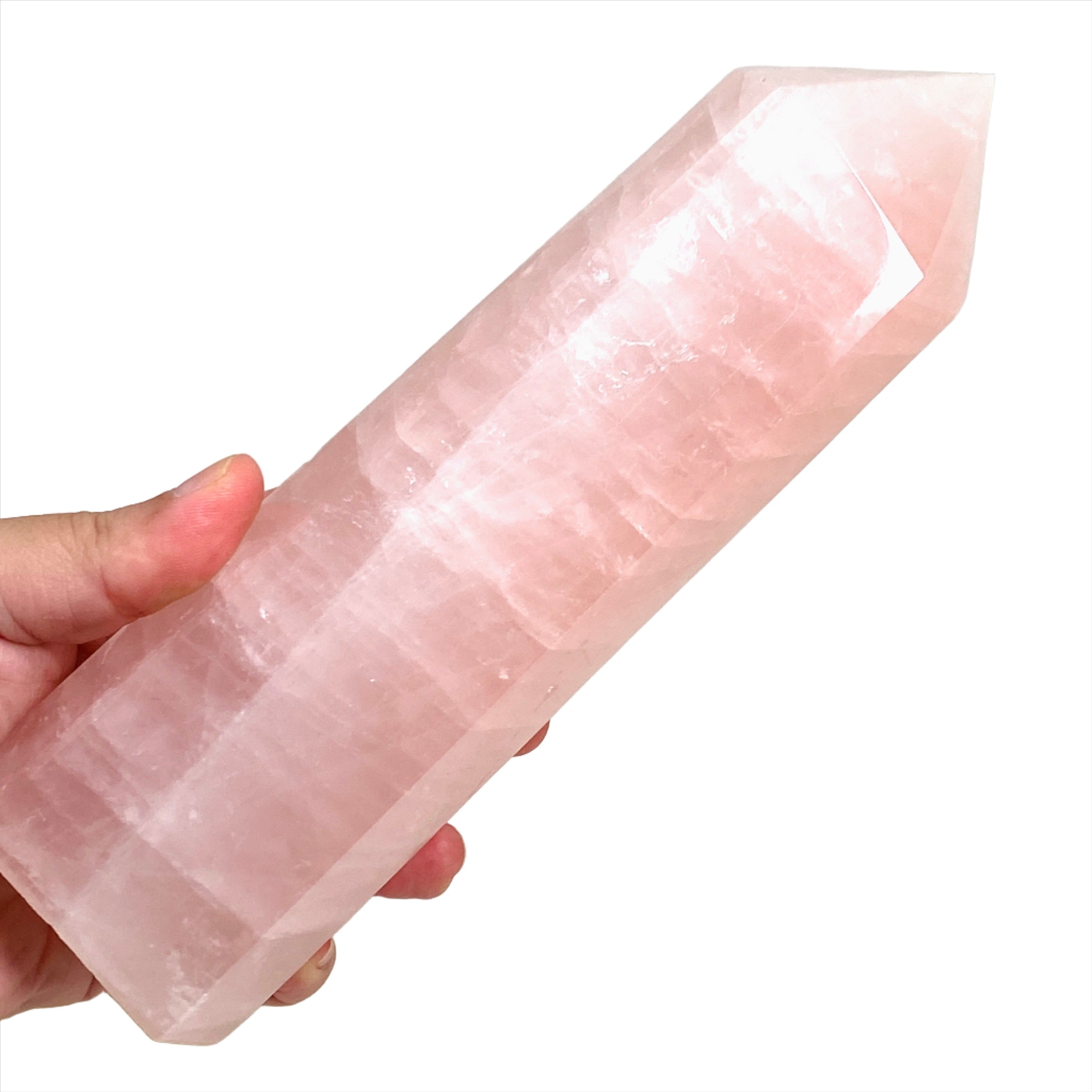 Rose Quartz Generator RQG 06 - Natural Crystal Energy Charger for Home & Office - Perfect for Meditation, Healing, and Positive Energy