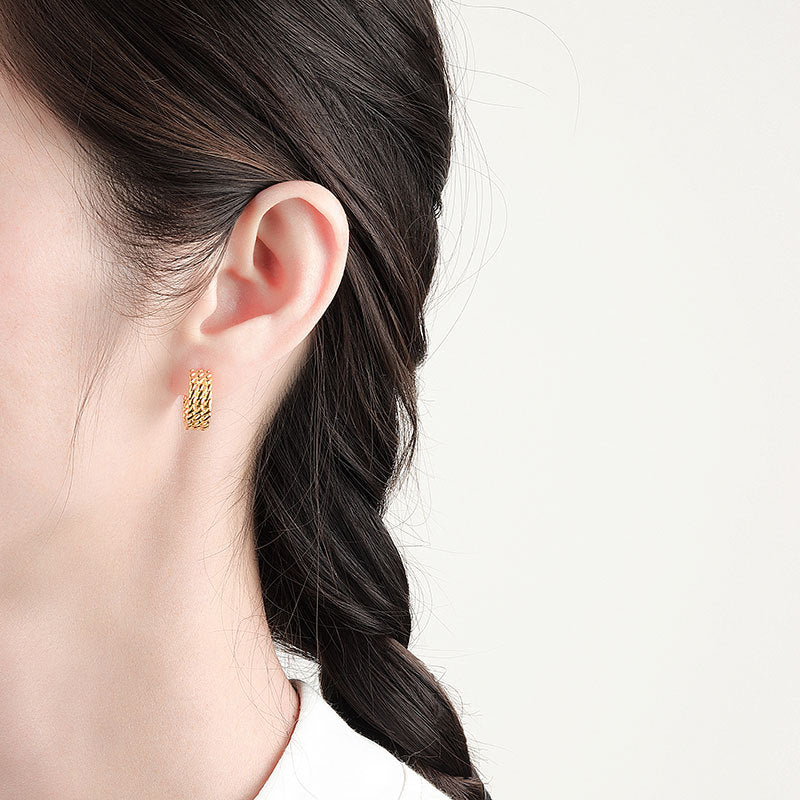 Elegant Twist Earrings for Women - Minimalist Jewelry for Everyday Wear | Perfect for Office, Date Night & Special Occasions