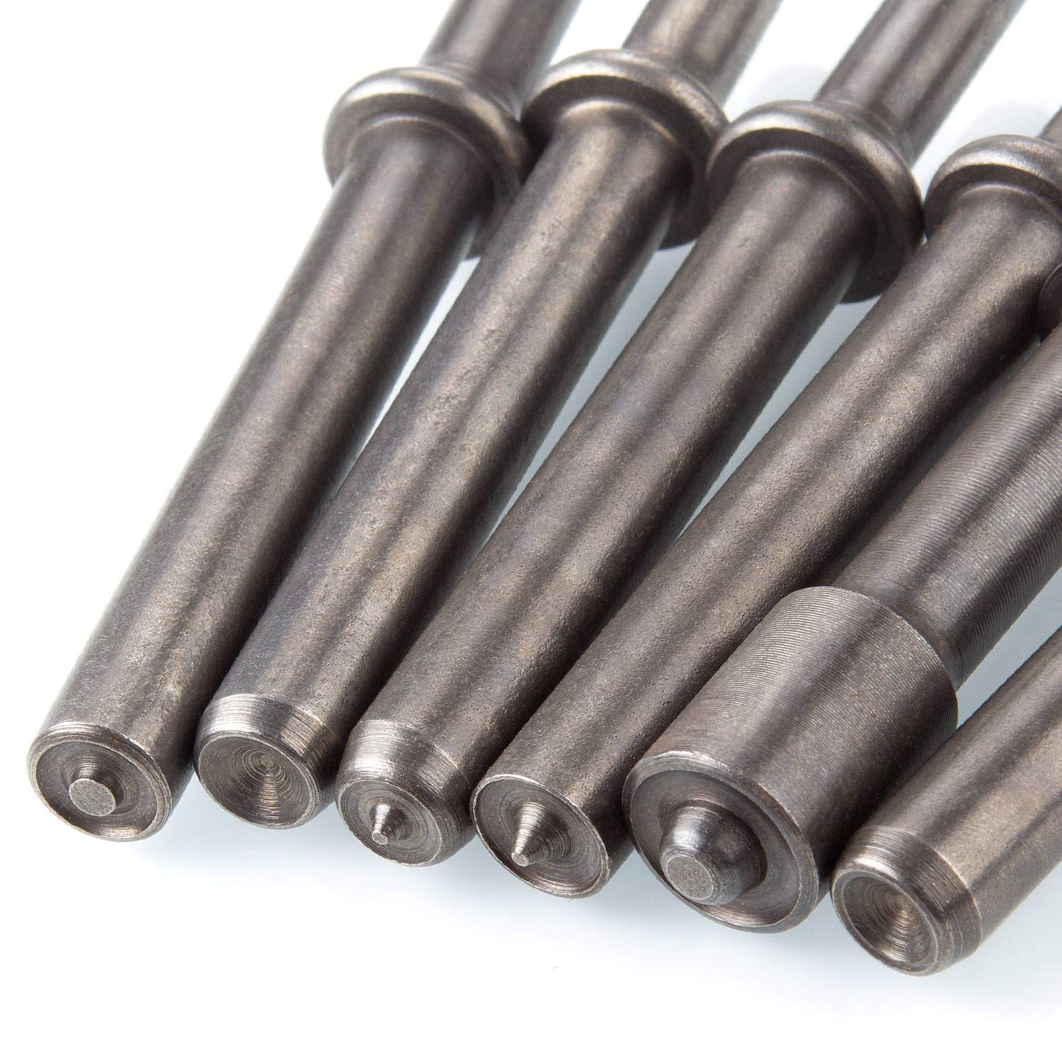 Heavy Duty 7 Pcs Air Hammer Rivet Bits Set - 0.401