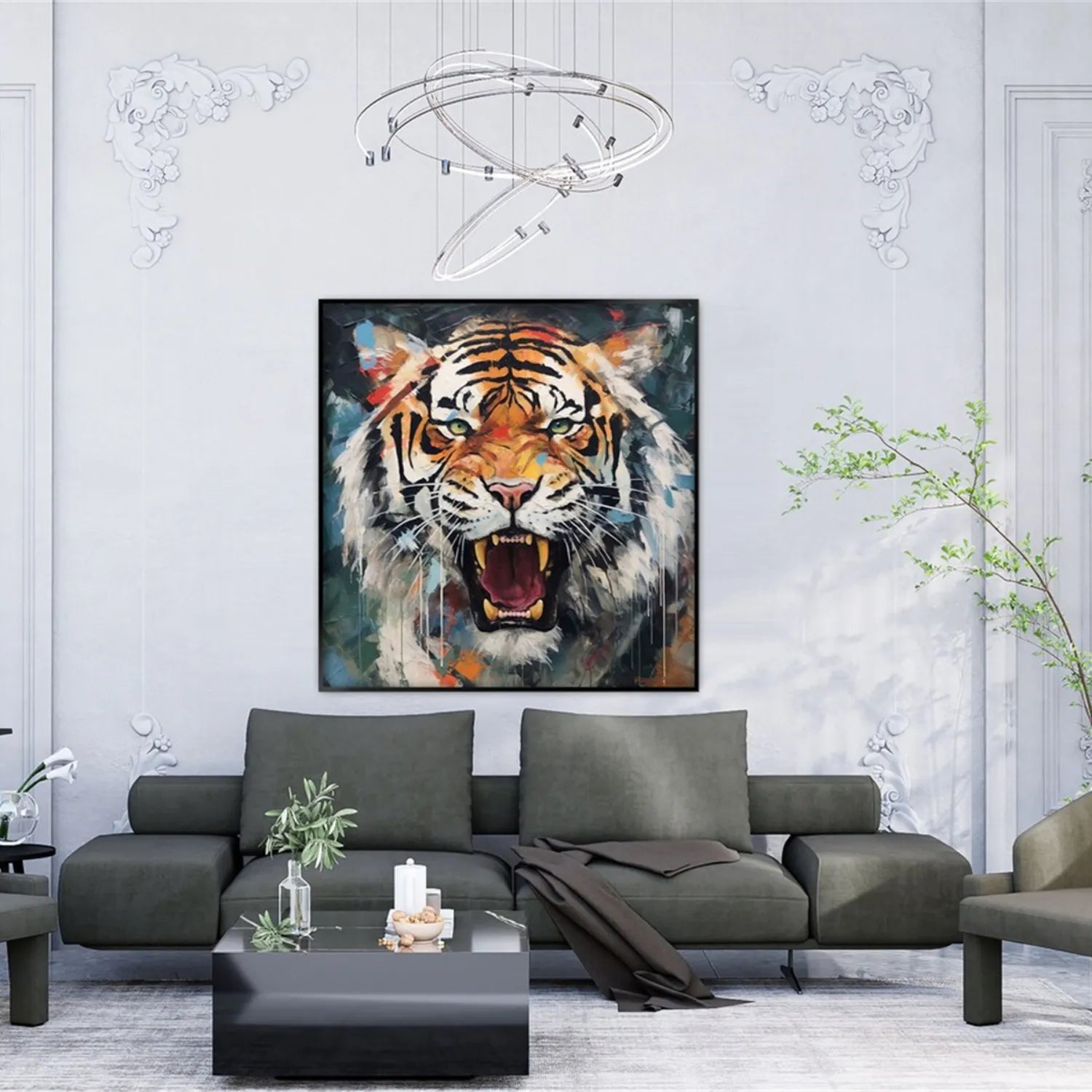Animal Art Painting #AP082 - Handmade Canvas Wall Decor for Living Room, Bedroom & Office - Perfect Gift for Pet Lovers & Home Decor