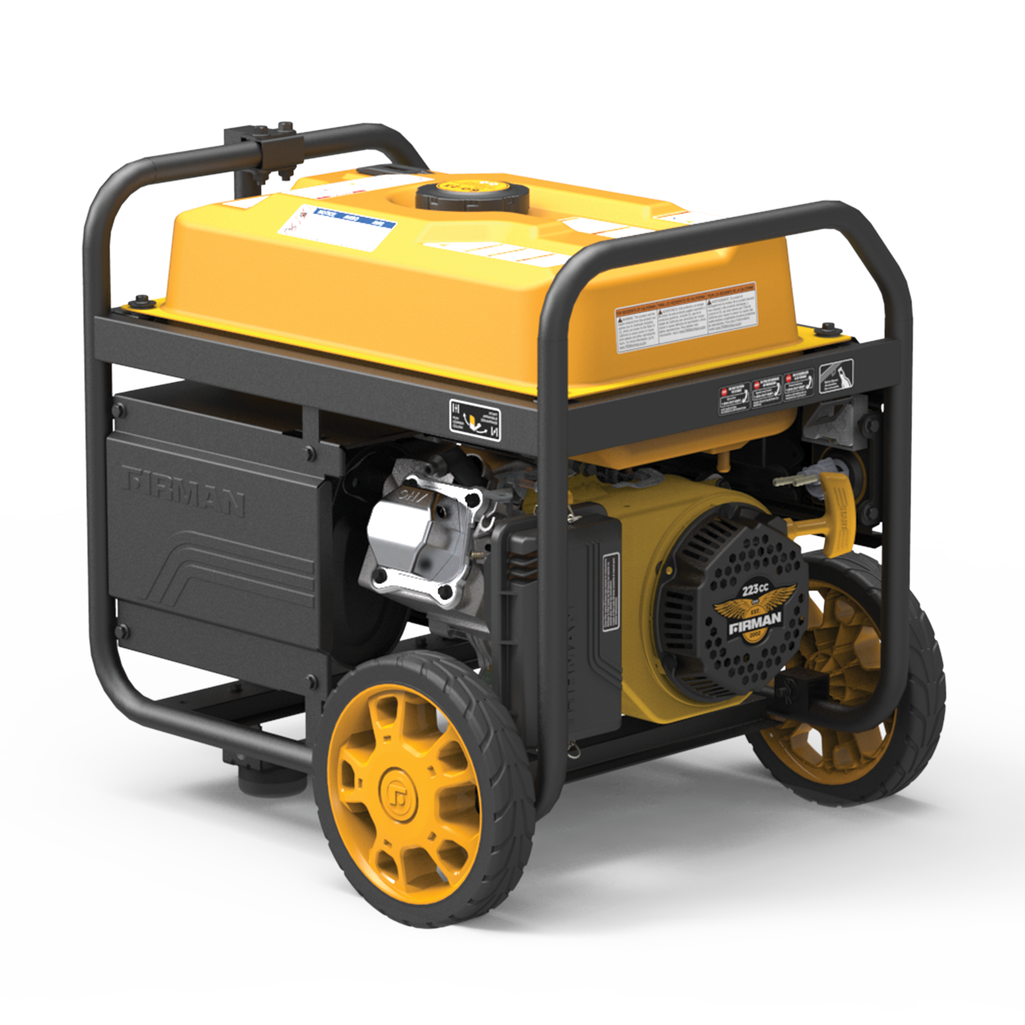 5000W Portable Gas Generator with Remote Start - 120V Quiet Inverter for Camping, RV & Emergency Power Backup
