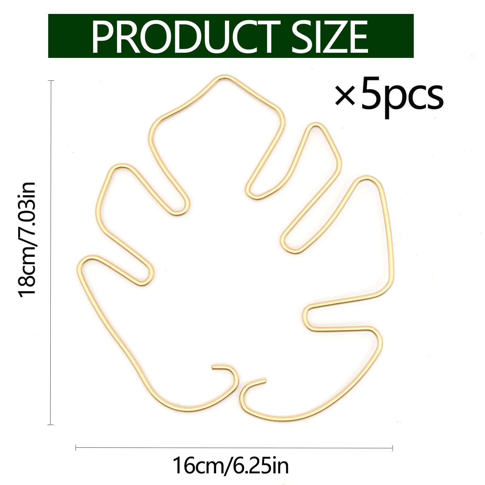 Monstera Plant Support Stakes - 5-Piece Durable Indoor Plant Support System for Monstera Deliciosa & Philodendron - Premium Leaf Clamps for Healthy Growth - Perfect for Home Gardening & Office Plants