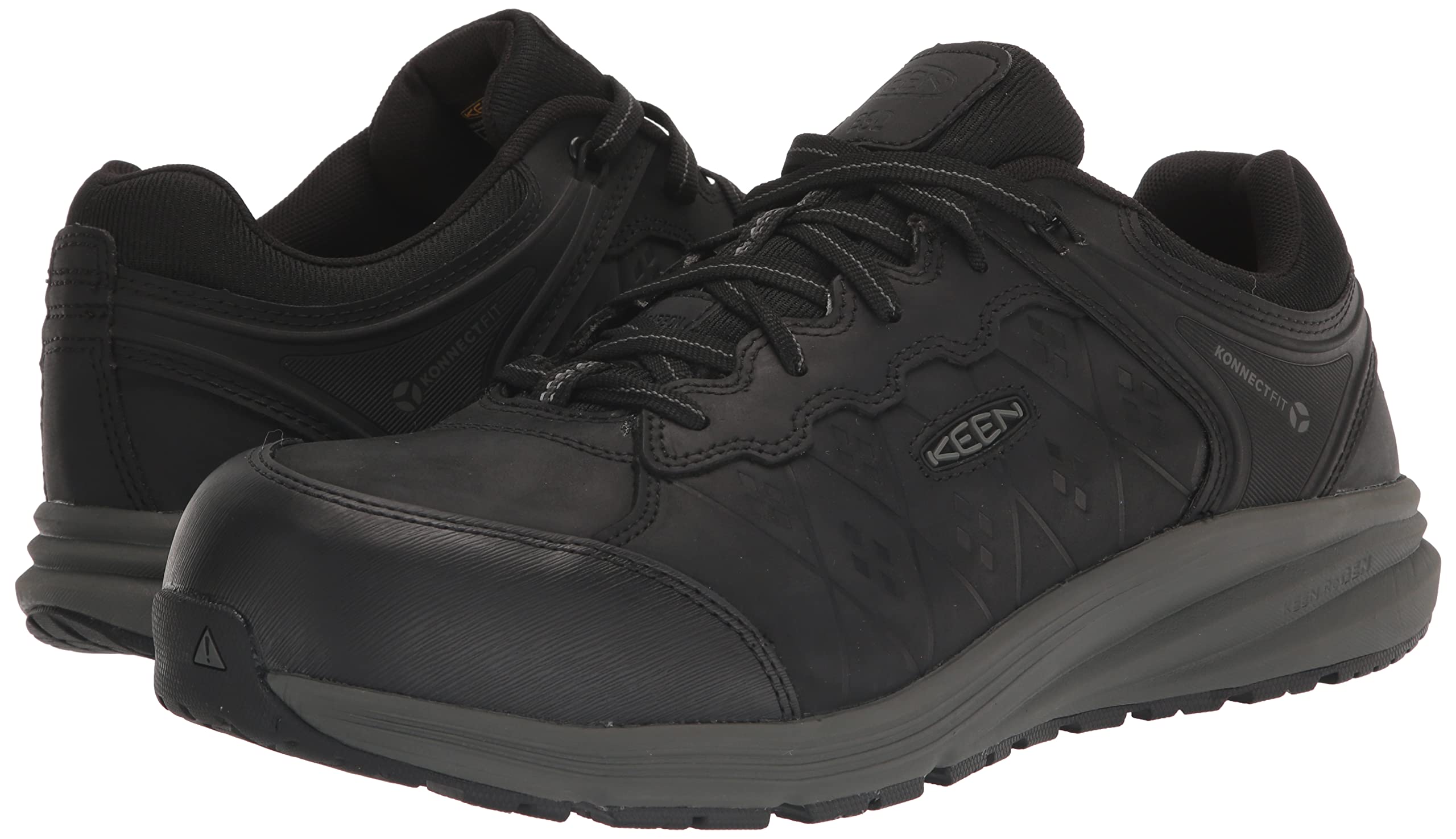 KEEN Utility Men's Vista Energy+ Low Composite Toe ESD Leather Industrial Work Shoes - Lightweight Safety Shoes for Construction, Warehouse & Electricians