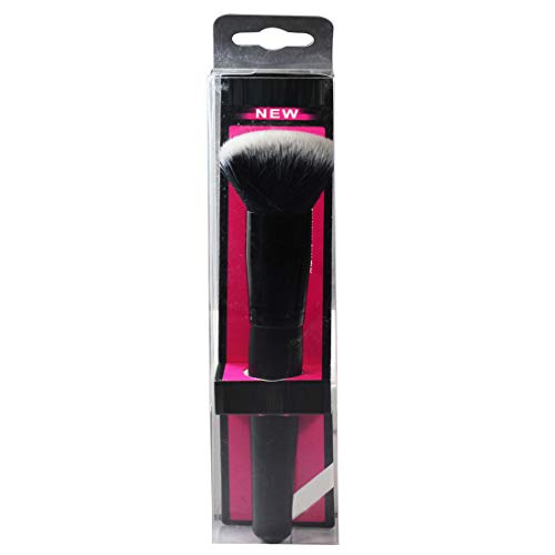 Adbeni Professional Powder Blush & Foundation Makeup Brush - Soft Synthetic Bristles for Flawless Face Makeup Application (1 Piece, Black) | Perfect for Contouring, Blending & Everyday Beauty Routine