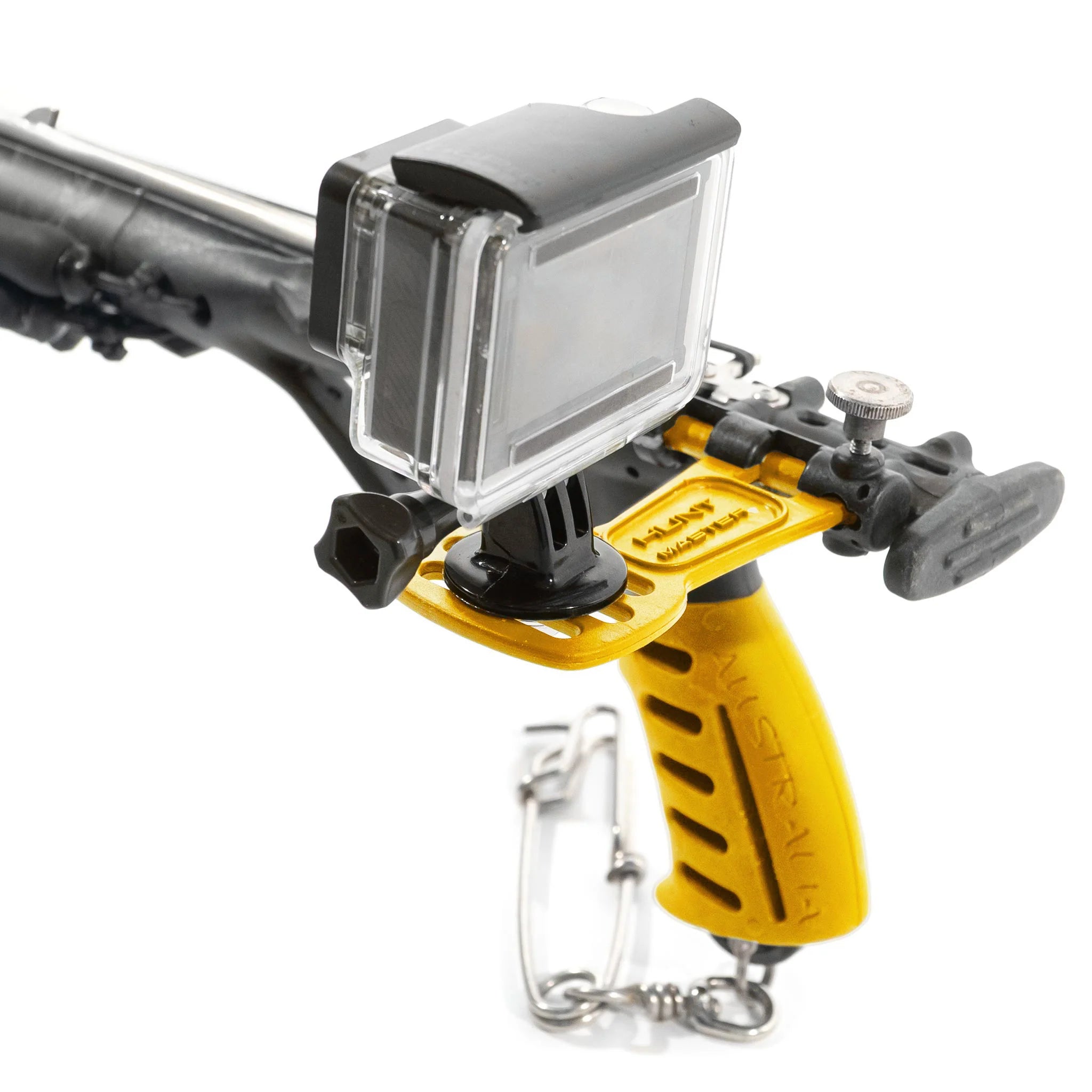 Hunt Master Speargun GoPro & Compact Camera Mount - Underwater Fishing Accessory for Scuba Diving and Spearfishing Adventures
