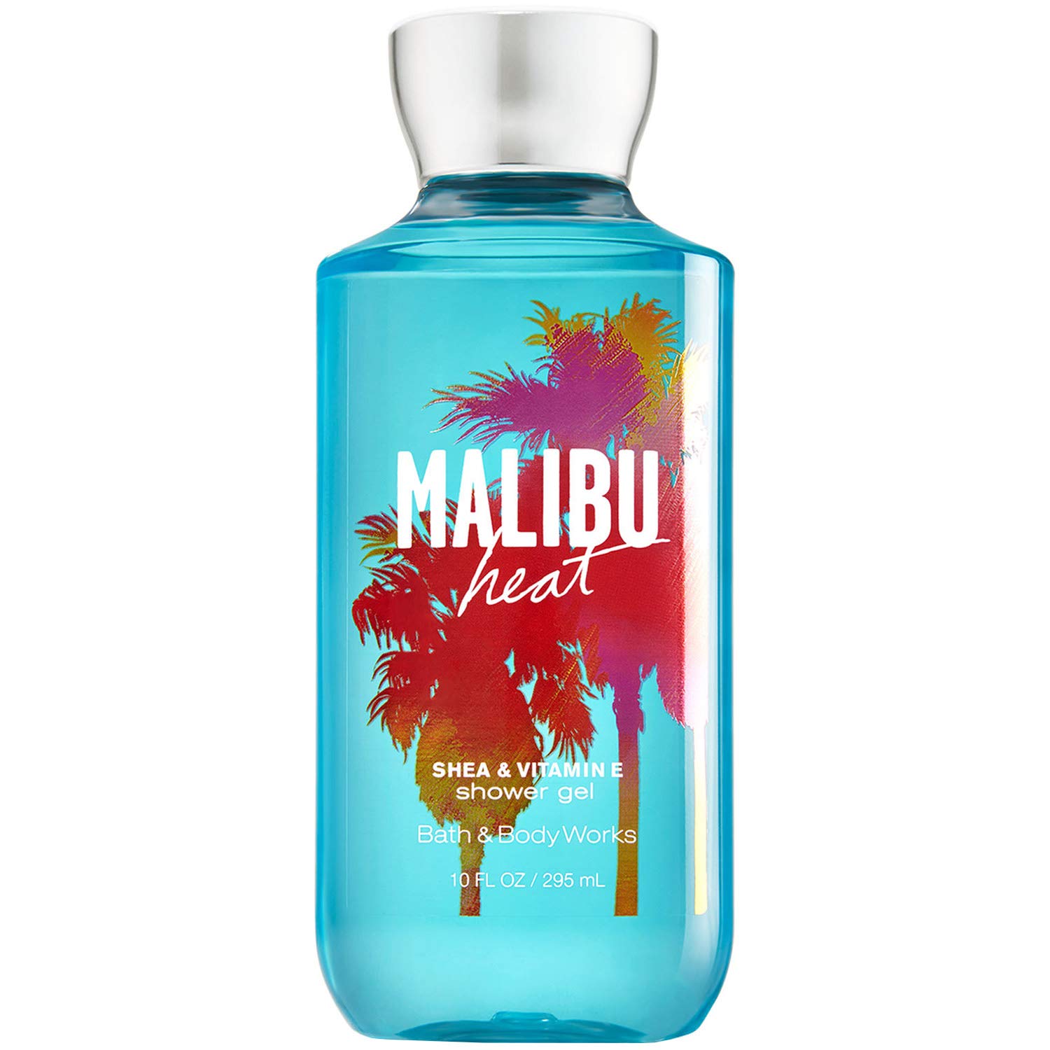 Bath and Body Works Malibu Heat Shower Gel Wash - 10 oz Full Size Tropical Scented Body Wash for Women & Men - Refreshing Summer Shower Gel for Beach Days & Vacation Getaways