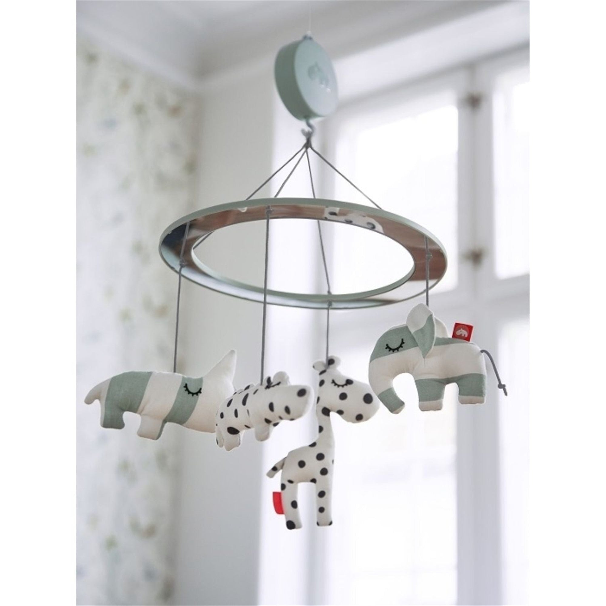 Done by Deer Musical Mirror Mobile - Ocean Friends Baby Crib Toy with Soothing Melodies for Nursery & Playtime | Perfect for Newborns, Infants & Toddlers