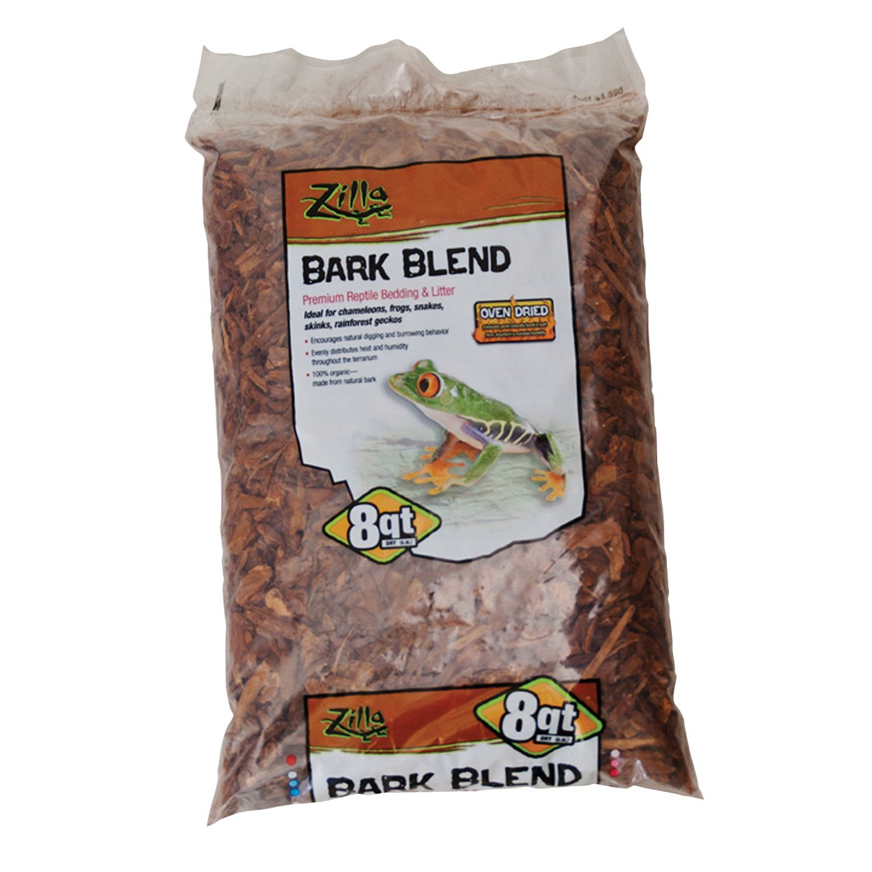 Premium Rzilla Reptile & Exotics Supplies Bark Blend - Natural Habitat Bedding for Snakes, Lizards & Amphibians - Ideal for Terrariums, Vivariums & Reptile Enclosures