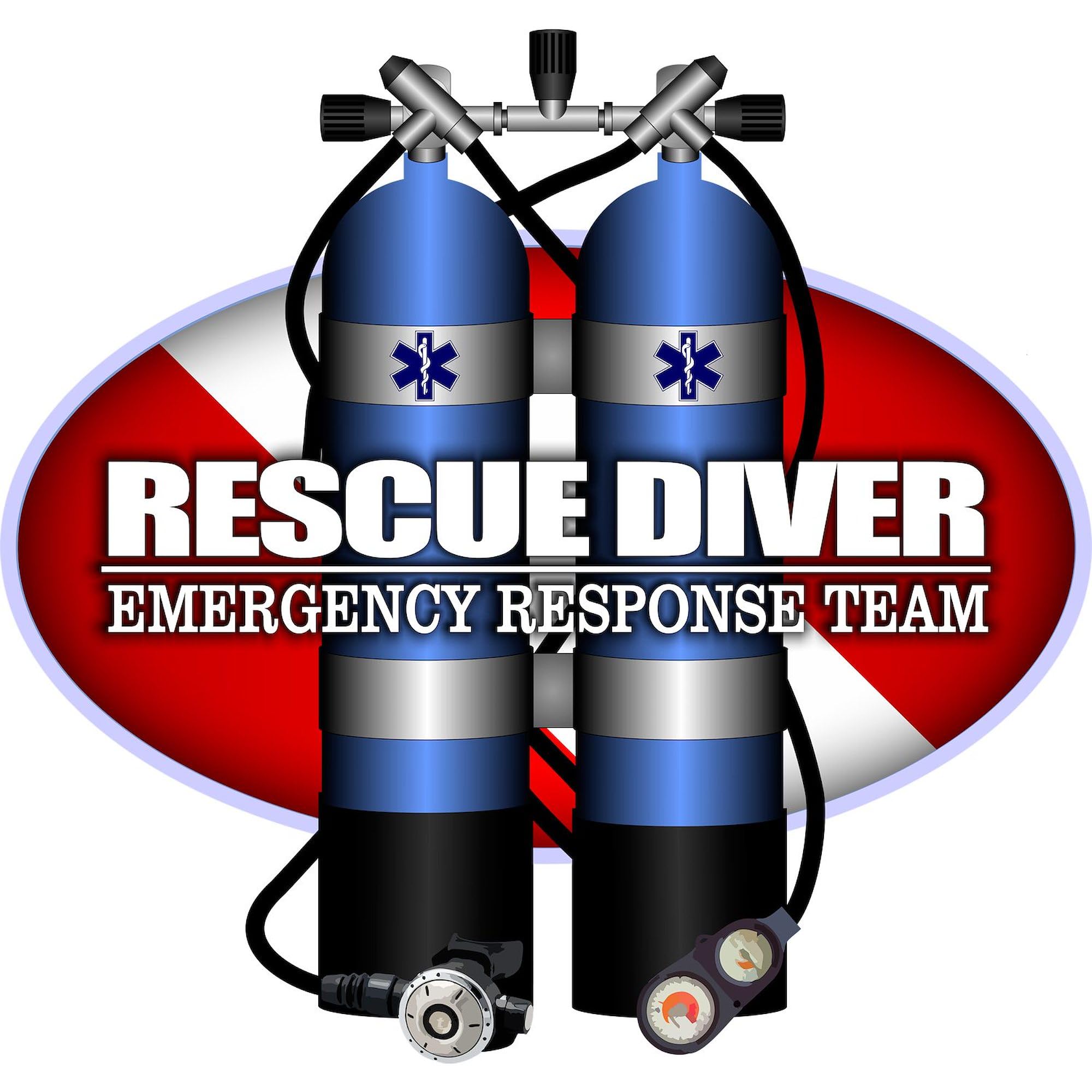 Rescue Diver Scuba Tanks Square Bumper Sticker - Waterproof Car Decal for Scuba Enthusiasts | Perfect for Laptops, Helmets & Dive Gear