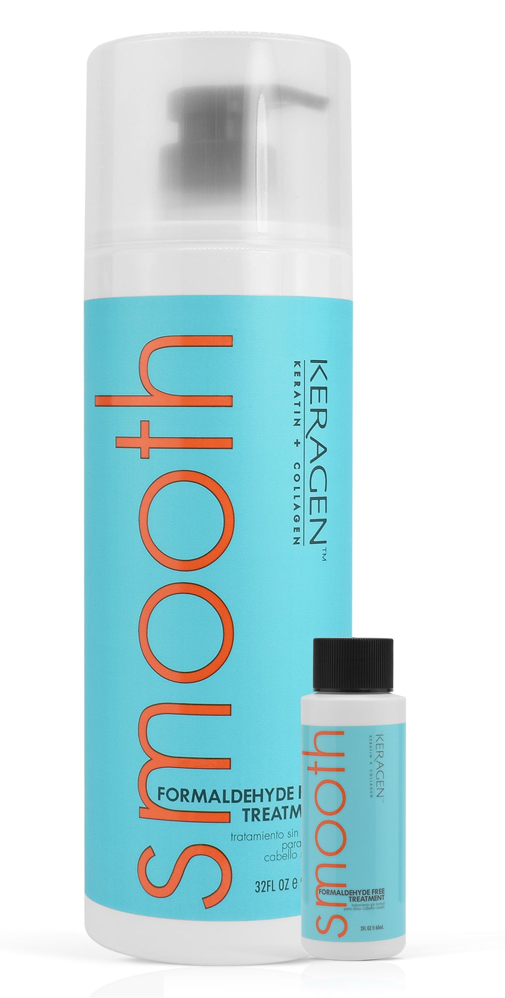 KERAGEN Formaldehyde-Free Smoothing Hair Treatment for Frizz Control & Shine - Perfect for Salon & Home Use
