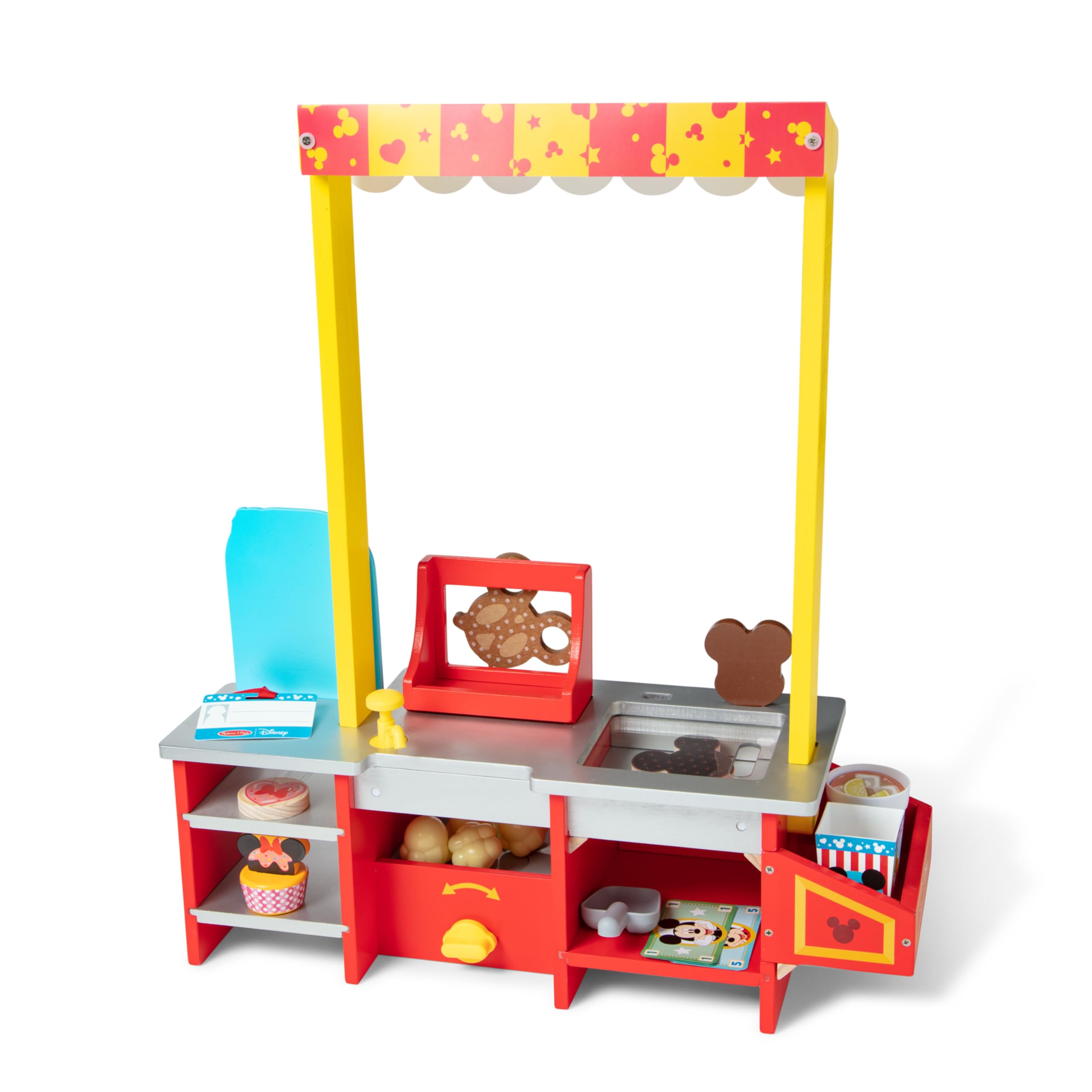 Melissa & Doug Disney Snacks & Popcorn Wooden Pretend Play Food Set – 33-Piece FSC-Certified Toy for Kids | Pretend Play Kitchen Accessories for Imaginative Play & Role-Playing Games