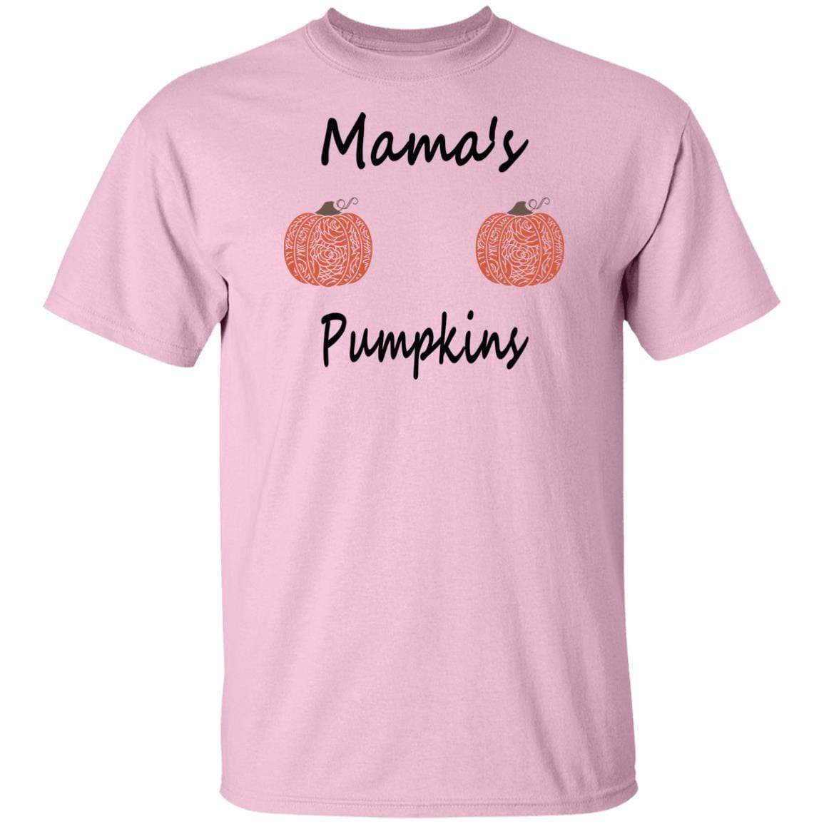 WineyBitches.Co Mama's Pumpkins Halloween T-Shirt - Soft 100% Cotton Women's Tee for Halloween Parties, Costume Contests & Fall Festivals
