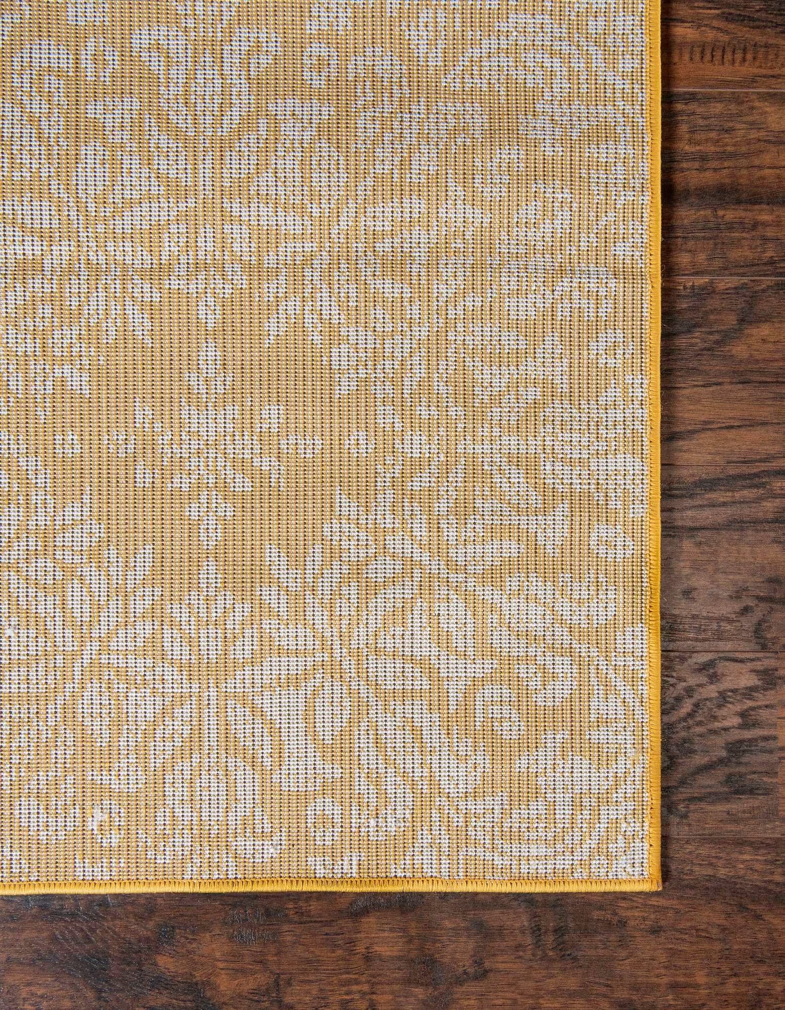 Rugs.com Monte Carlo Collection 5' x 8' Yellow Medium Area Rug - Soft Living Room Carpet, Dining Room Floor Mat for Open Floor Plans | Home Decor, Bedroom Accent