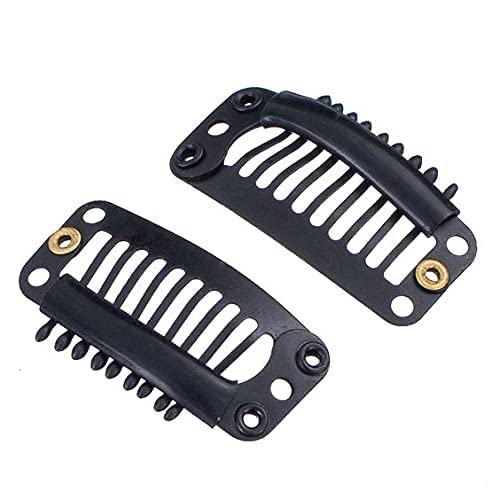 VTMS Metal Hair Extension Clips - 12 Pack for Men & Women | Secure & Reusable Hair Patches & Wig Clips | Perfect for Cosplay, Costumes & Daily Styling