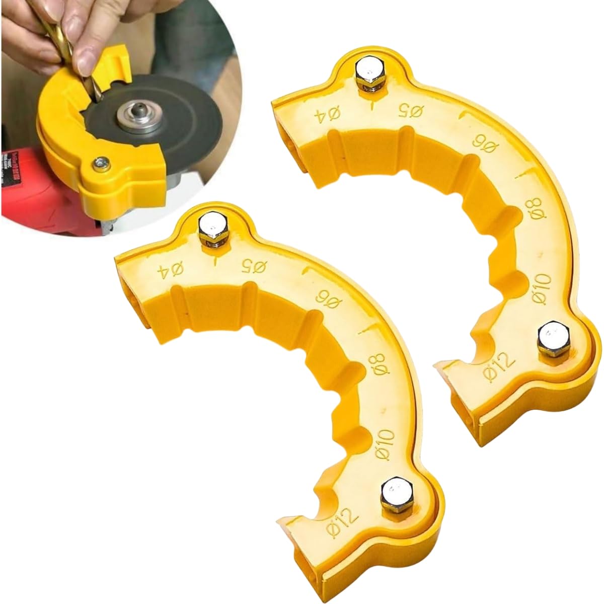 2025 New Drill Bit Sharpener & Grinding Attachment - Multi-Specification Sharpener for All Drill Bits - Giant Blade Angle Grinder - Perfect for Home Workshops, Metalworking & DIY Projects