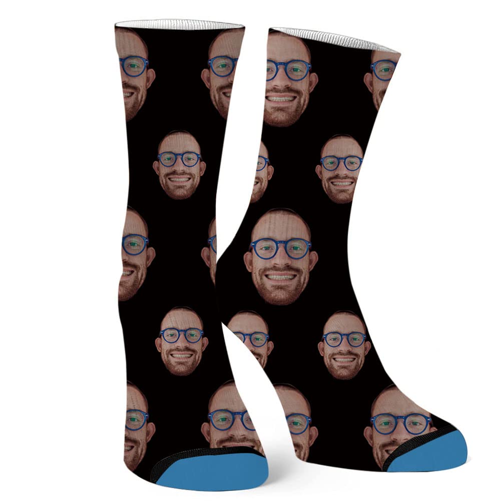 Custom Photo Socks - Personalized Face Socks for Men & Women | Unique Novelty Gifts for Birthdays, Couples & Special Occasions