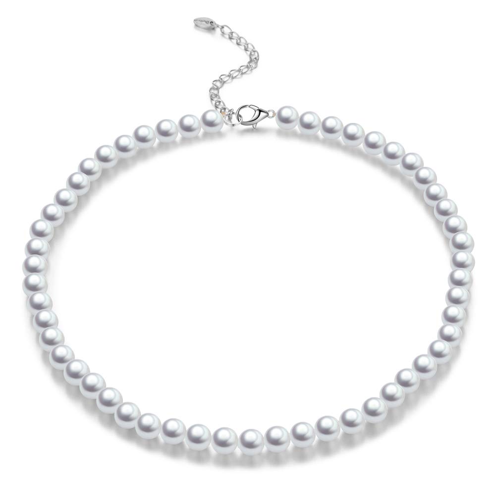 Elegant Beaded Pearl Choker Necklace - Women's Fashion Jewelry Birthday Gift for Party, Wedding & Special Occasions