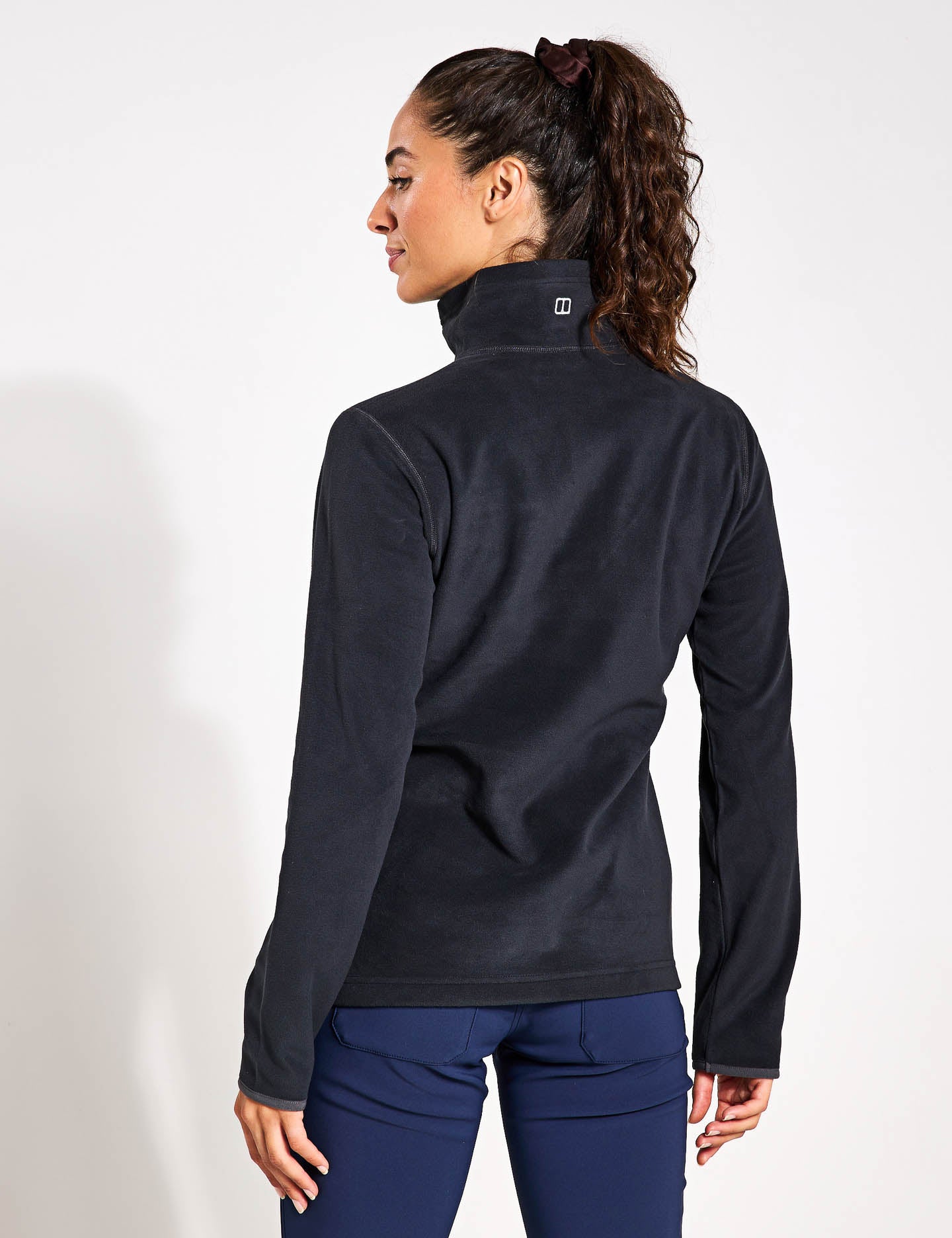 Prism 2.0 Micro Half Zip Fleece Jacket - Jet Black for Men & Women | Lightweight Outdoor Hiking & Casual Wear