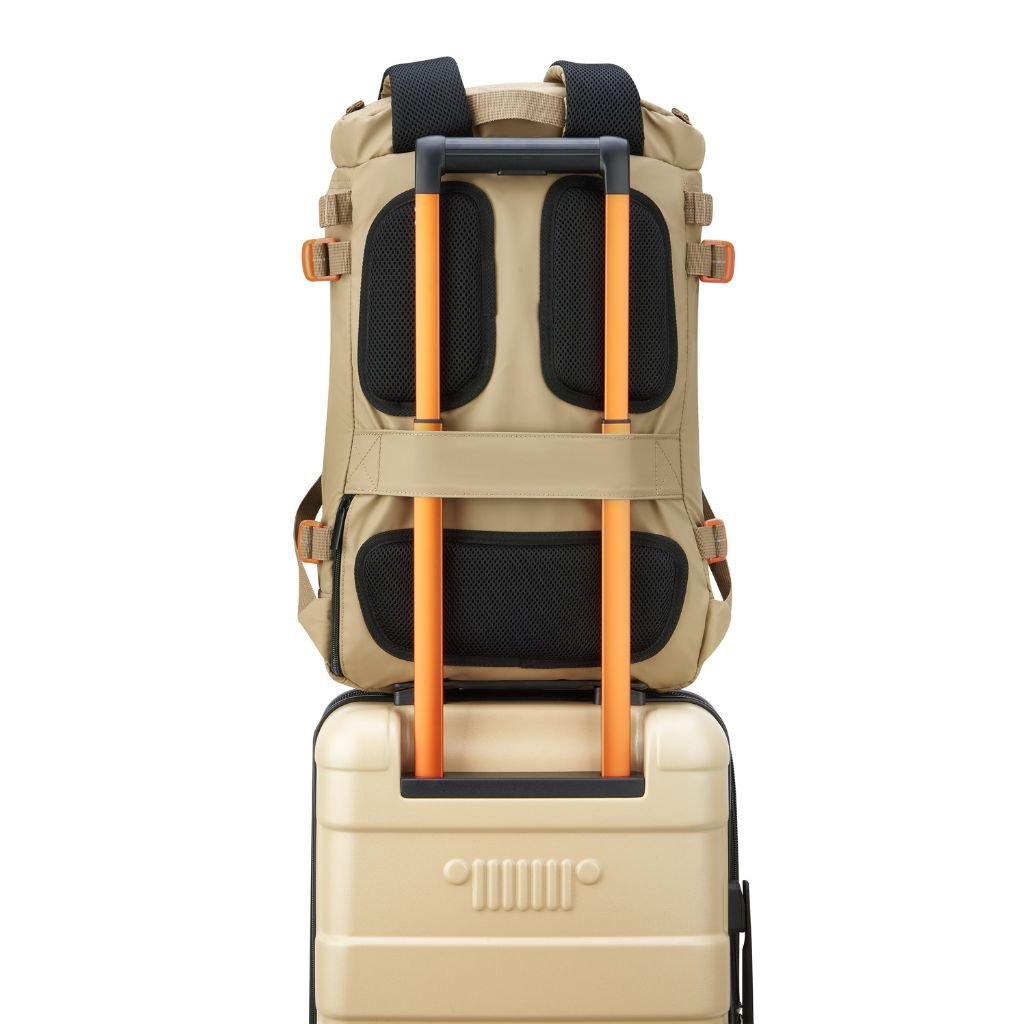 Jeep 17-Inch Laptop Backpack with RFID Protection - Water-Resistant Cylindrical Design for Men & Women | Perfect for Commuting, Travel & School (Yellow)