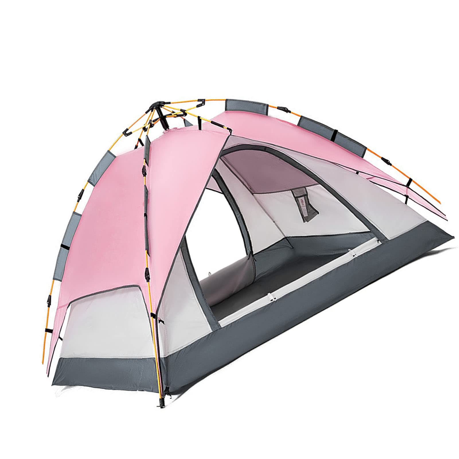 Oxford Cloth Camping Tent - Automatic Pop Up Backpacking Tent with Waterproof & Lightweight Double Layer Design for Outdoor Adventures, Family Camping Trips, Picnics and Gatherings - Perfect for Hiking, Beach Outings and Backyard Camping