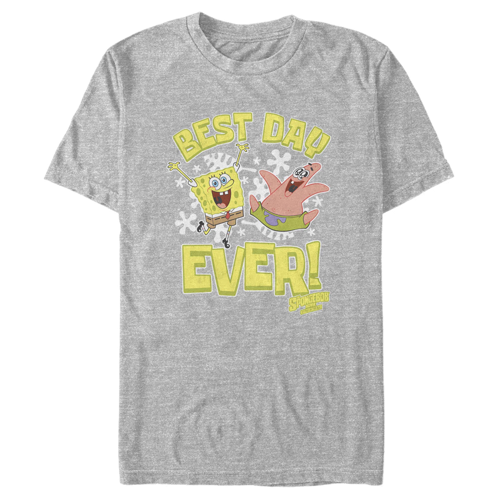 SpongeBob SquarePants Best Day Dance Graphic T-Shirt for Men | Funny Cartoon Print Tee | Casual Wear & Cosplay Costume