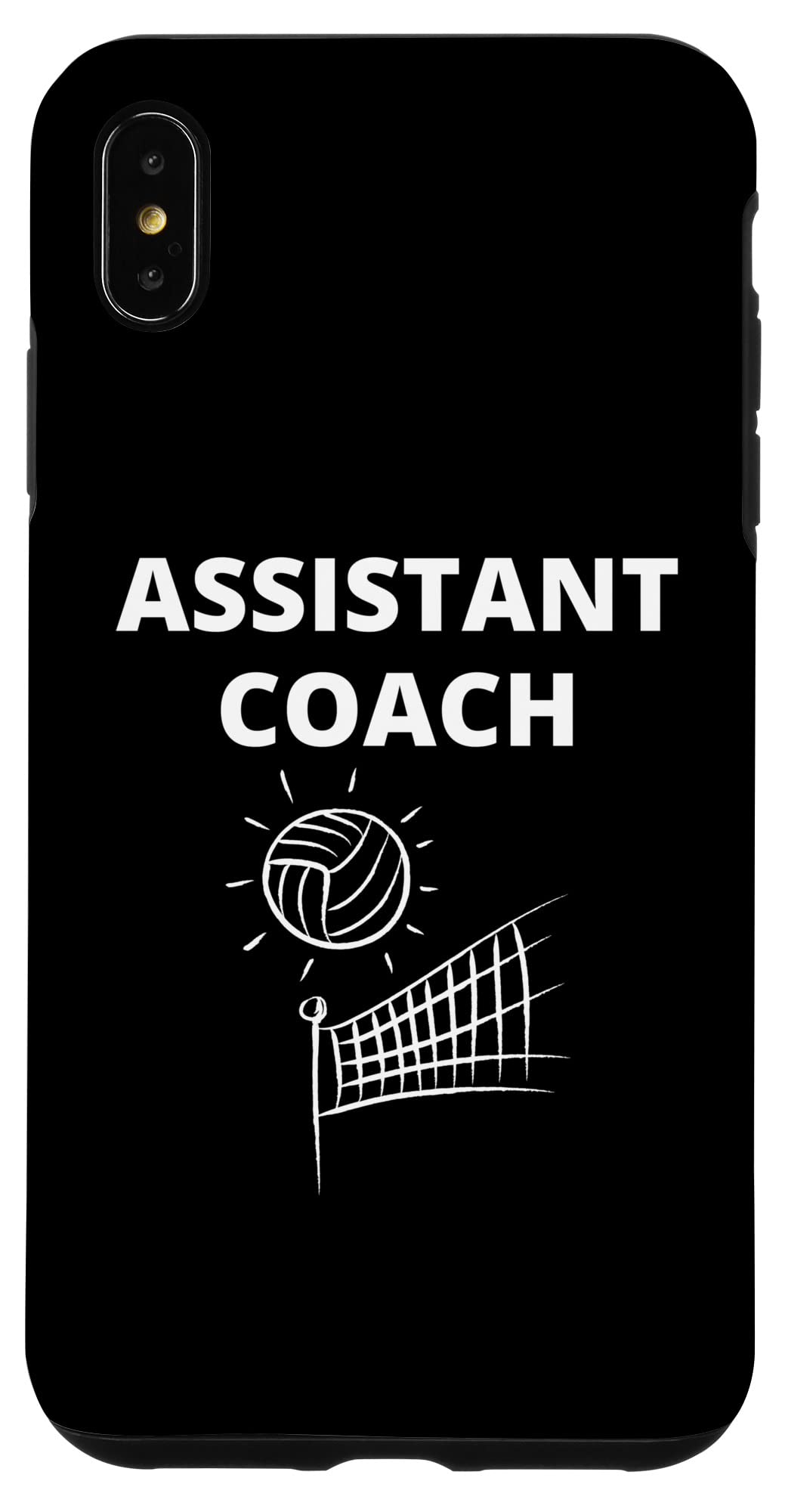 iPhone XS Max Case - Shockproof Volleyball Coach Accessory for Training & Games | Durable Phone Cover for Sports Enthusiasts & Coaches
