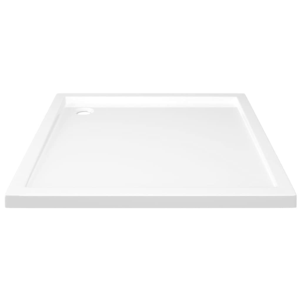 35.4x35.4 Inch Square Threshold Shower Base Tray - ABS Bathroom Shower Pan with Drain Cover for Easy Installation | Perfect for Modern Bathroom Renovations & Wet Room Designs