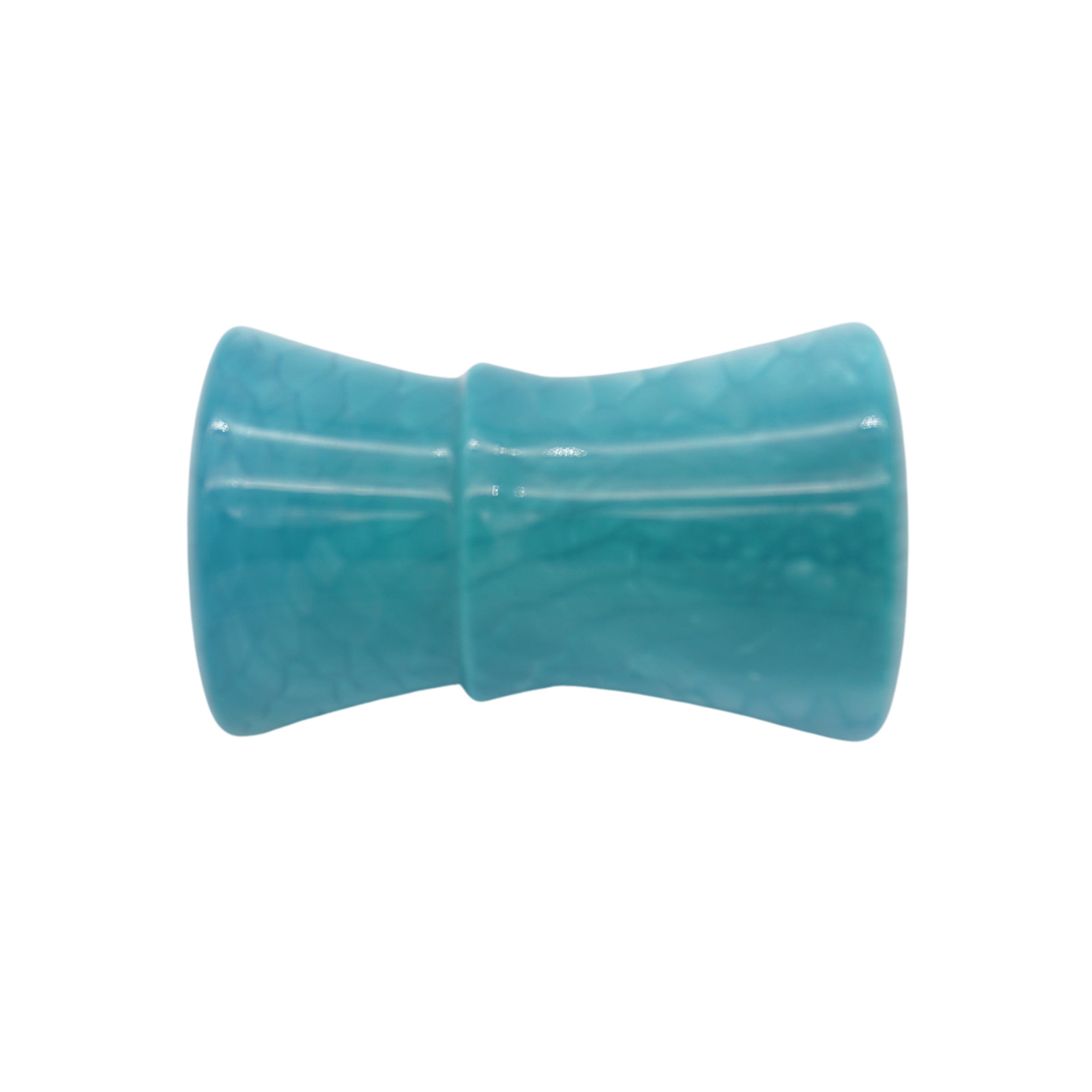 Premium Blue Snakeskin Handcrafted Shaving Brush Handle - Fits 24mm & 26mm Knots - Perfect for Wet Shaving & Grooming Gifts for Men